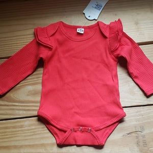 Miko Baby Girls Ruffle Long Sleeve Onesies